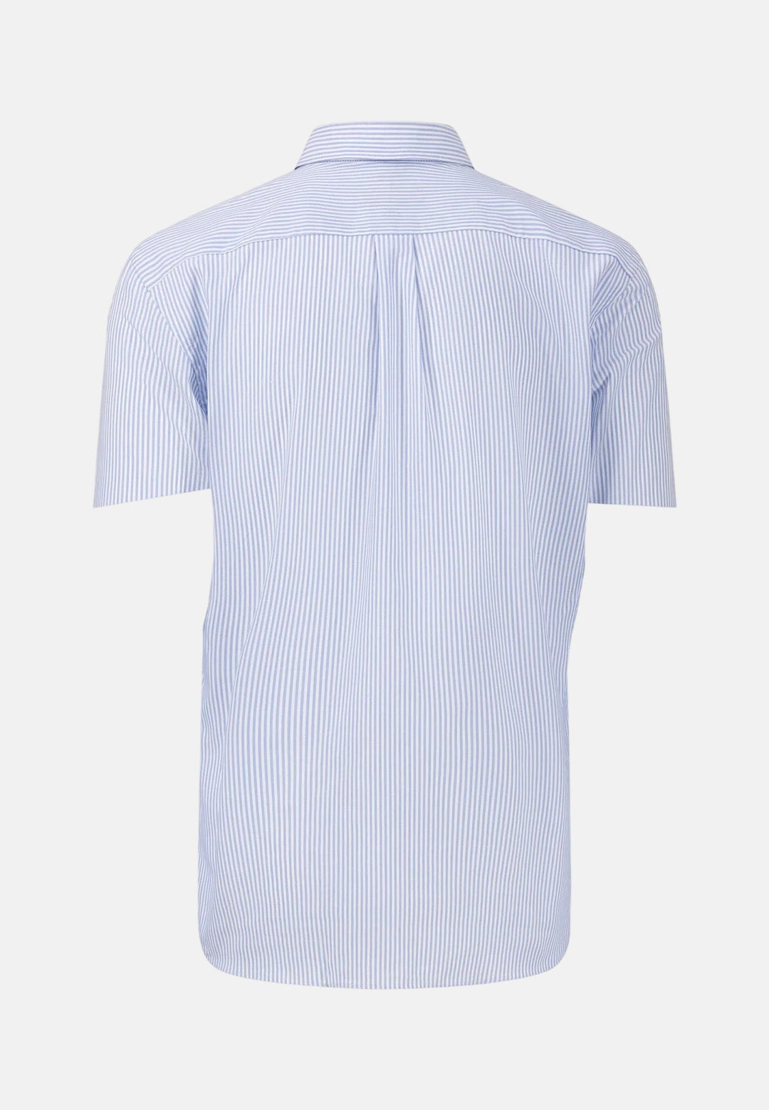 Fynch - Hatton Short Sleeved Oxford Button Down Shirt Light Blue Stripe - 16135501-5530-M - fynch - hatton.co.uk