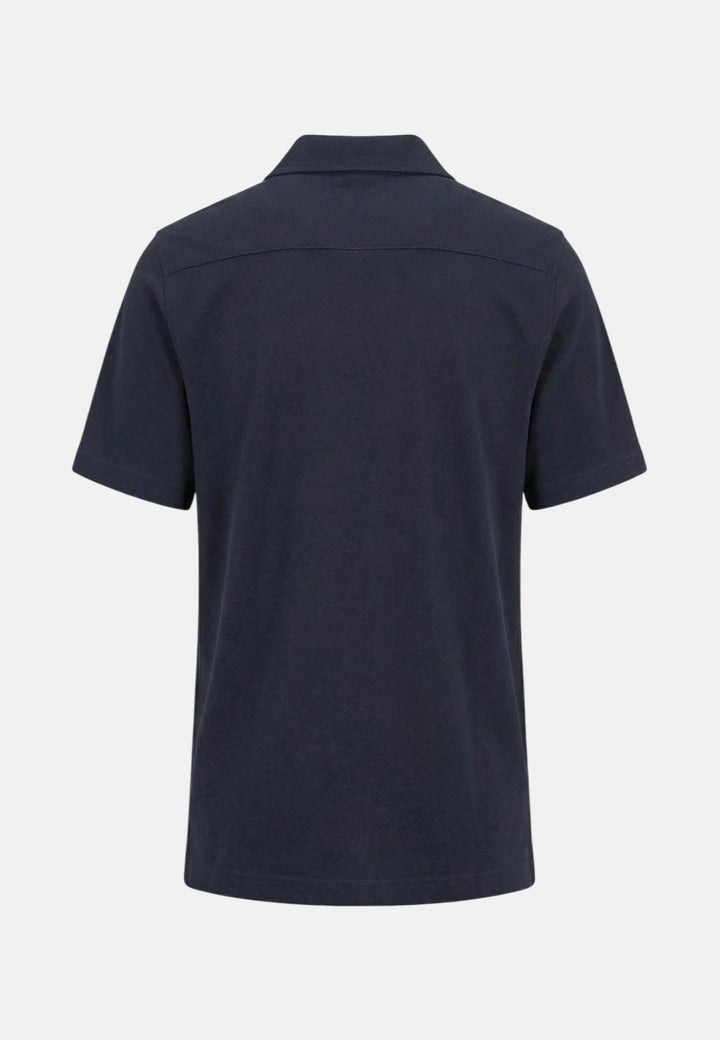 Fynch - Hatton Short Sleeved Resort Shirt Navy - 16031708-685-M - fynch - hatton.co.uk