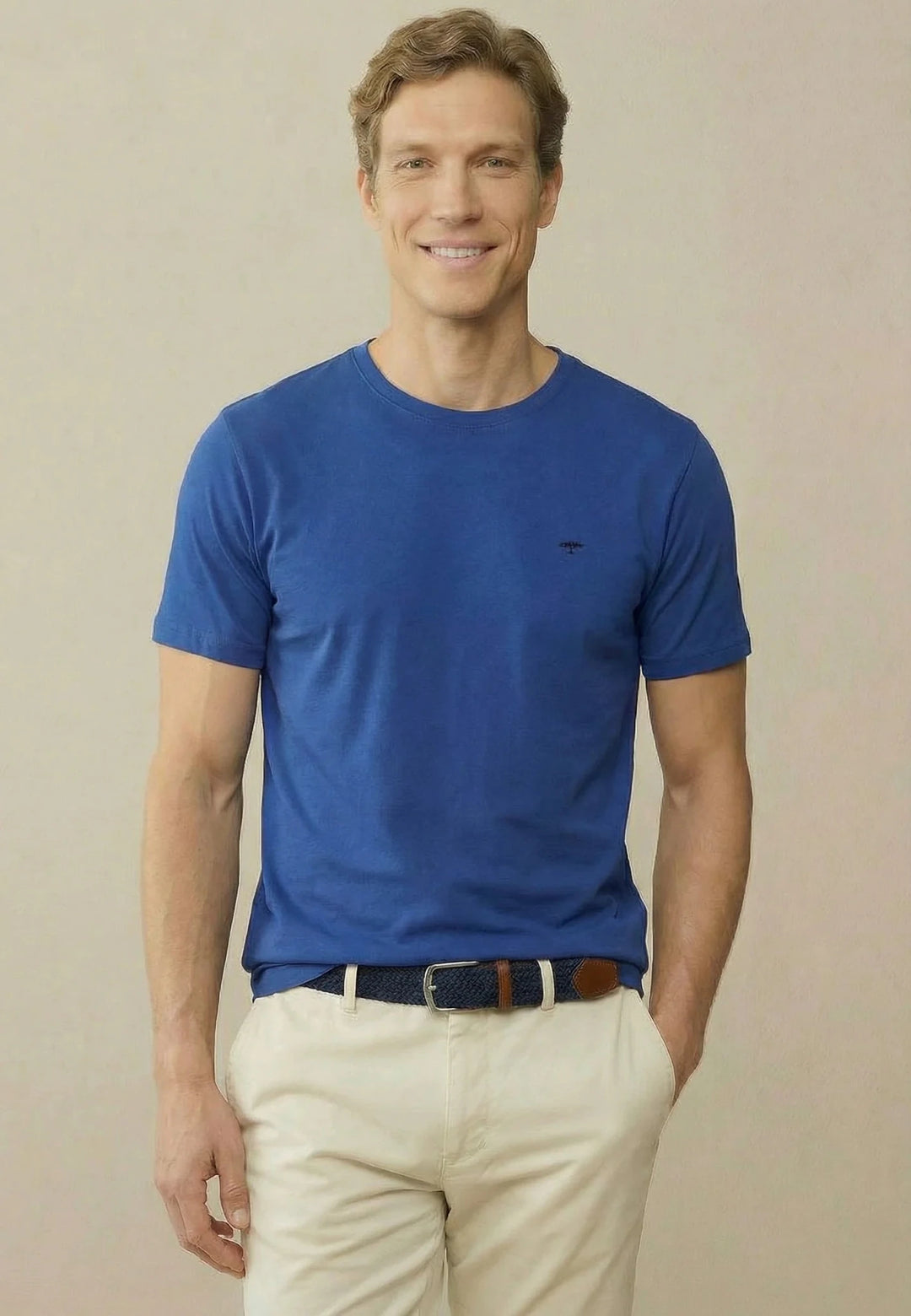 Fynch - Hatton Single Jersey T-Shirt Harbour Blue 16131500-654-M