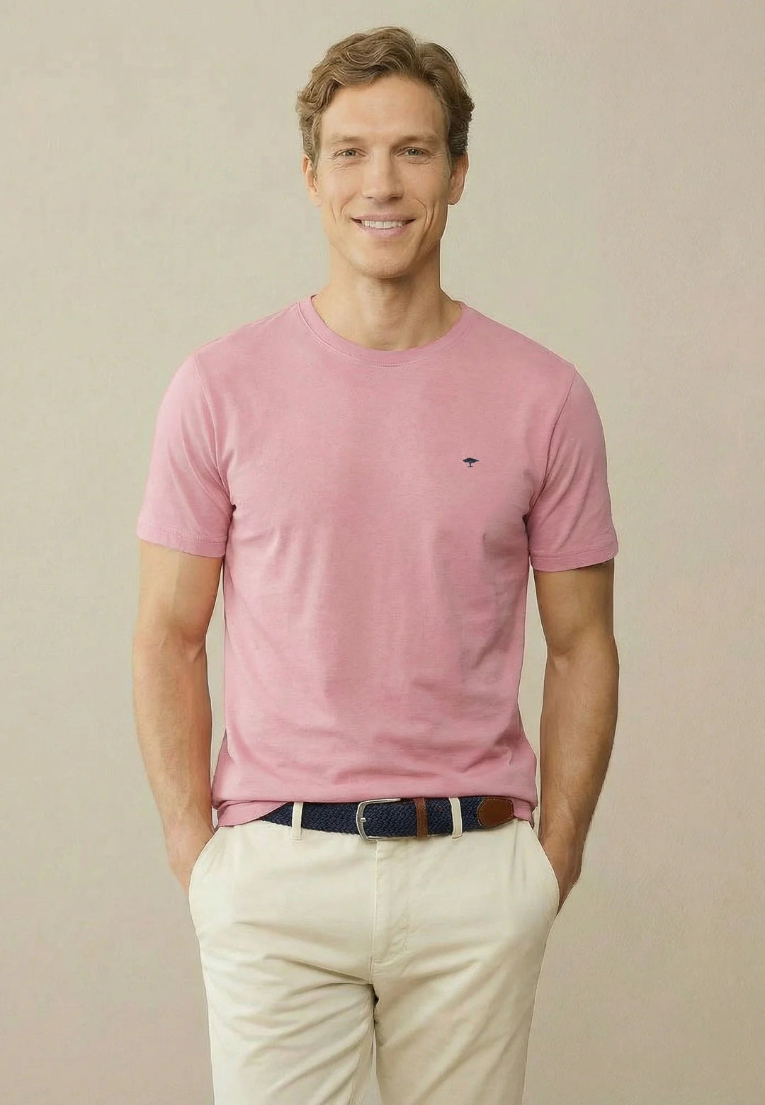 Fynch - Hatton Single Jersey T-Shirt Magnolia 16131500-464-M