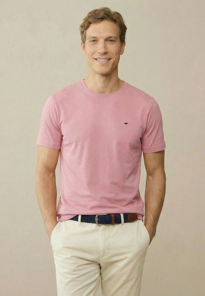 Fynch - Hatton Single Jersey T-Shirt Magnolia 16131500-464-M