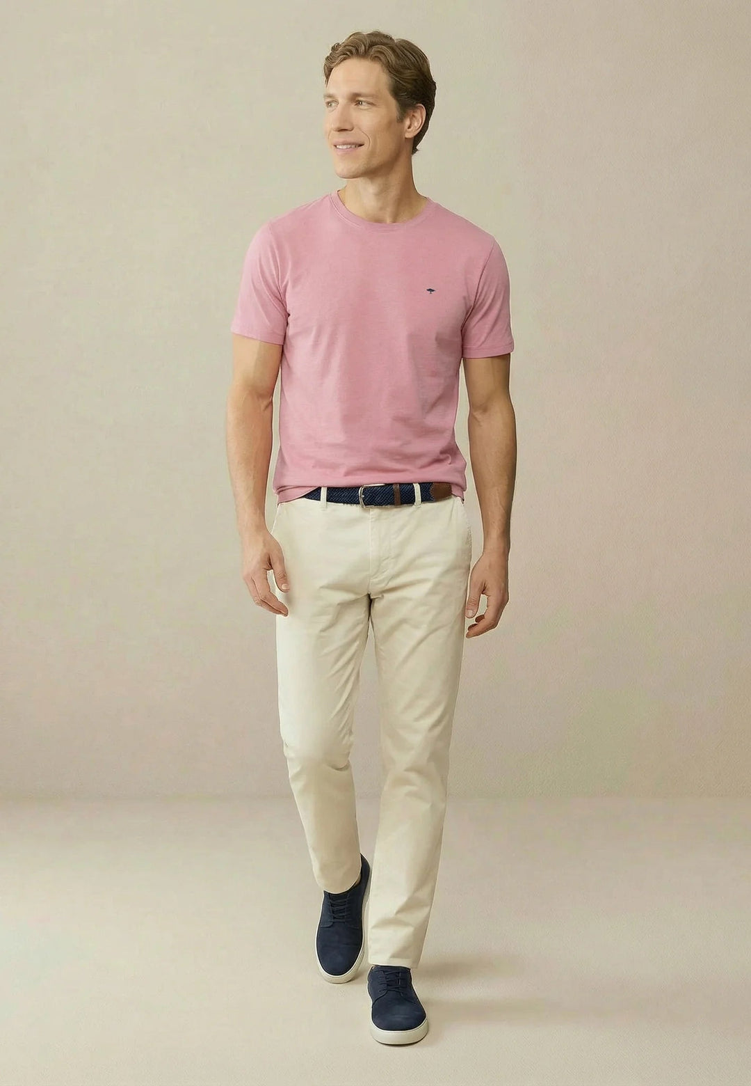 Fynch - Hatton Single Jersey T-Shirt Magnolia 16131500-464-M