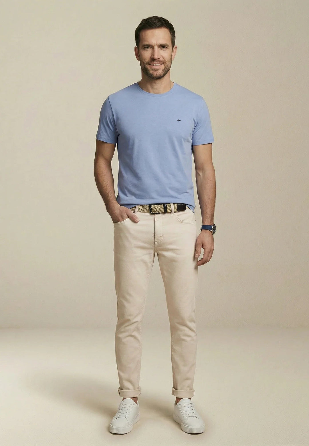 Fynch - Hatton Single Jersey T-Shirt New Breeze 16131500-653-M