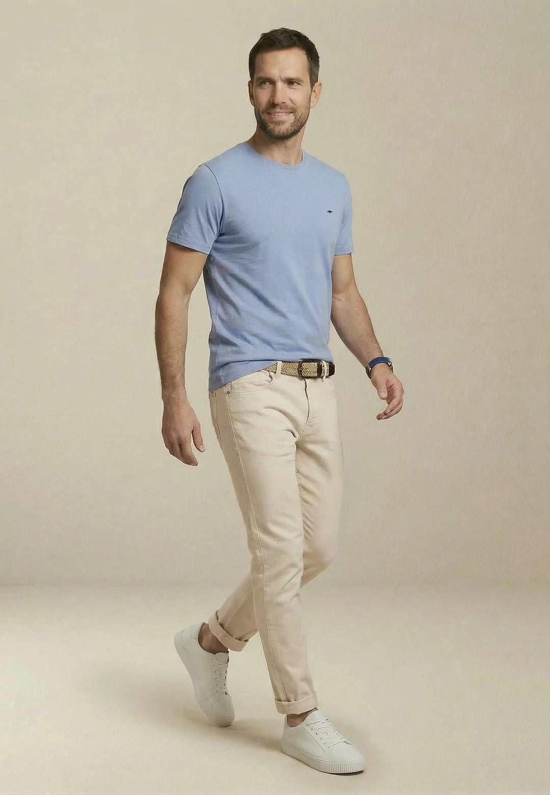 Fynch - Hatton Single Jersey T-Shirt New Breeze 16131500-653-M