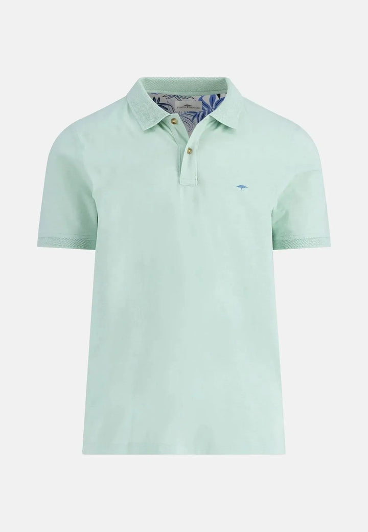 Fynch - Hatton Slub Cotton Polo Shirt Minty Green 15051327-735-S