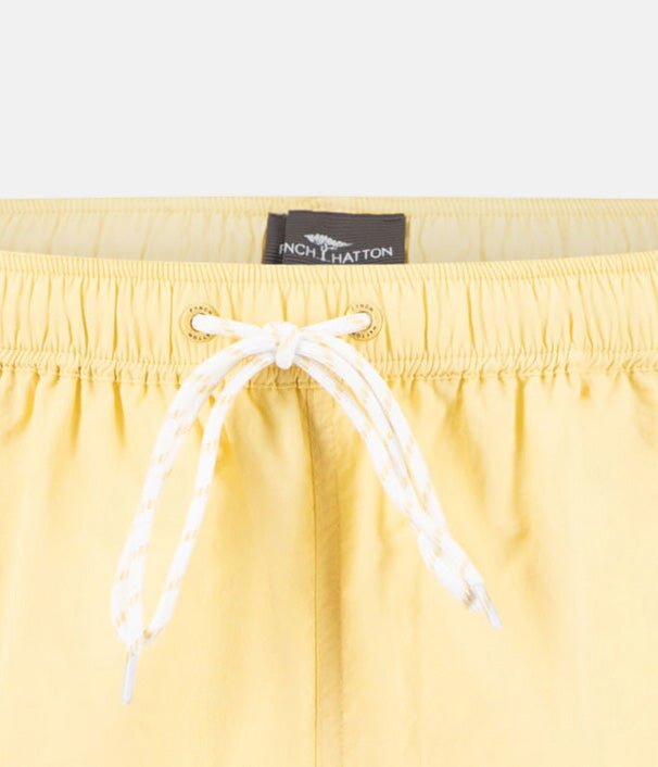 Fynch - Hatton Solid Swim Shorts Pale Yellow 16042750-113-S