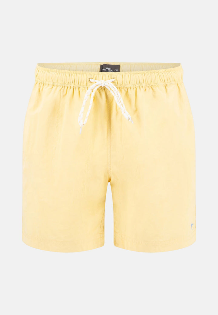 Fynch - Hatton Solid Swim Shorts Pale Yellow 16042750-113-S