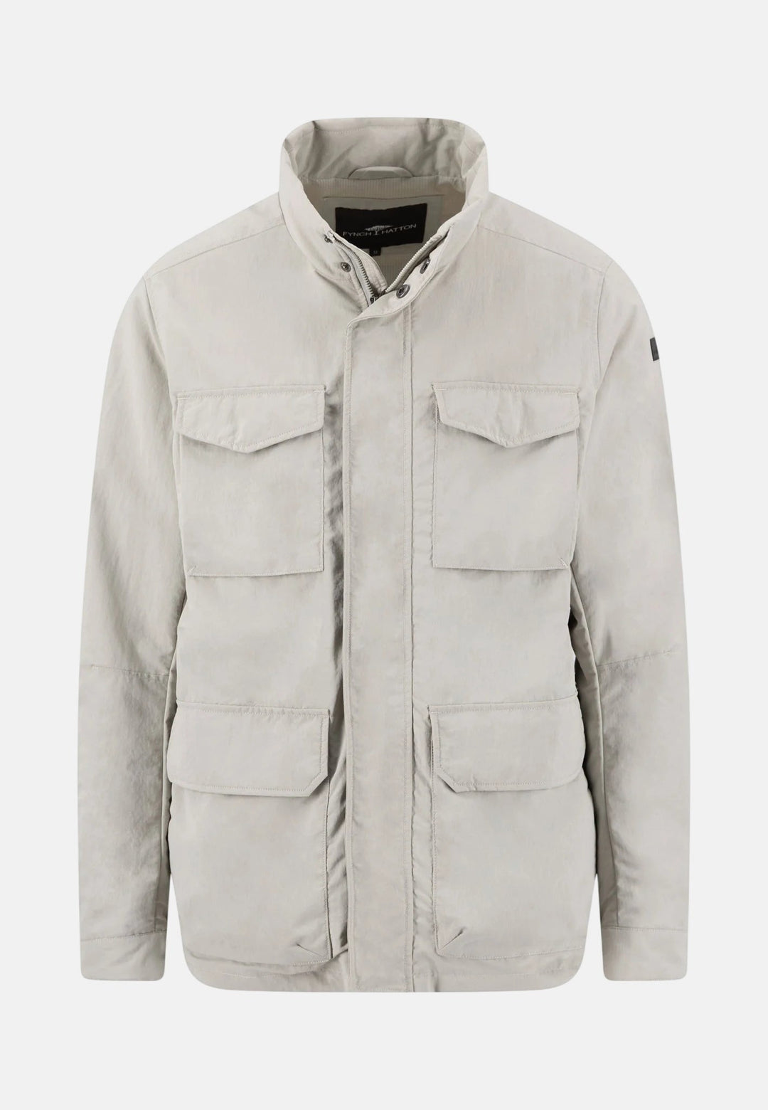 Fynch - Hatton Stand Collar Field Jacket Cement - 16022610-828-M - fynch - hatton.co.uk