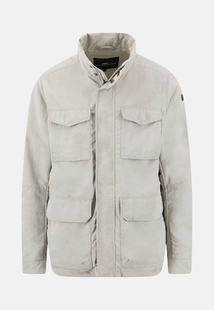 Fynch - Hatton Stand Collar Field Jacket Cement - 16022610-828-M - fynch - hatton.co.uk