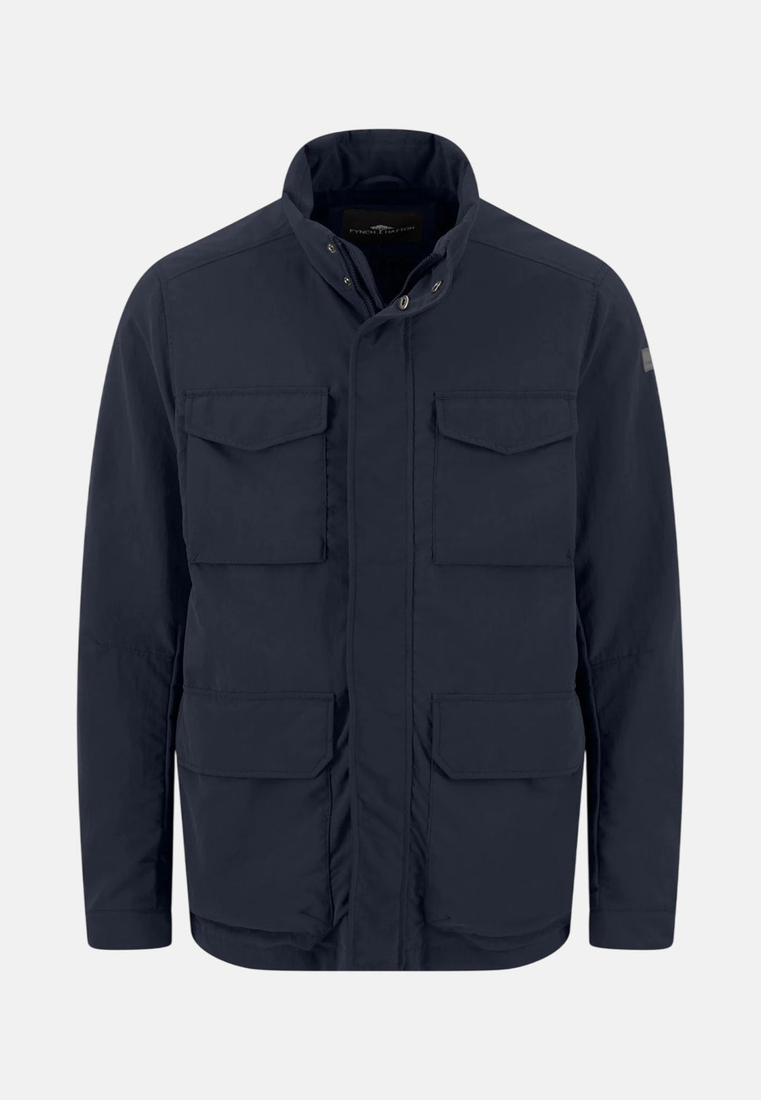 Fynch - Hatton Stand Collar Field Jacket Dark Navy - 16022610-688-M - fynch - hatton.co.uk