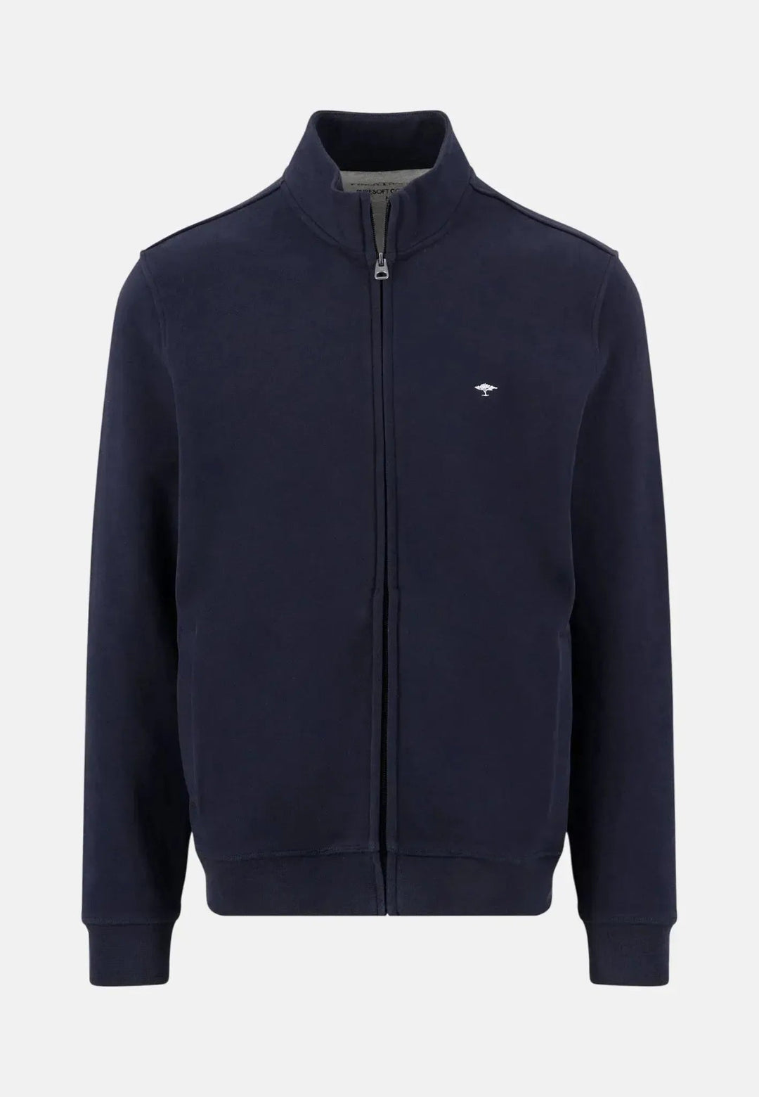 Fynch - Hatton Stand Collar Full Zip Sweatshirt Navy - 16131352-690-M - fynch - hatton.co.uk