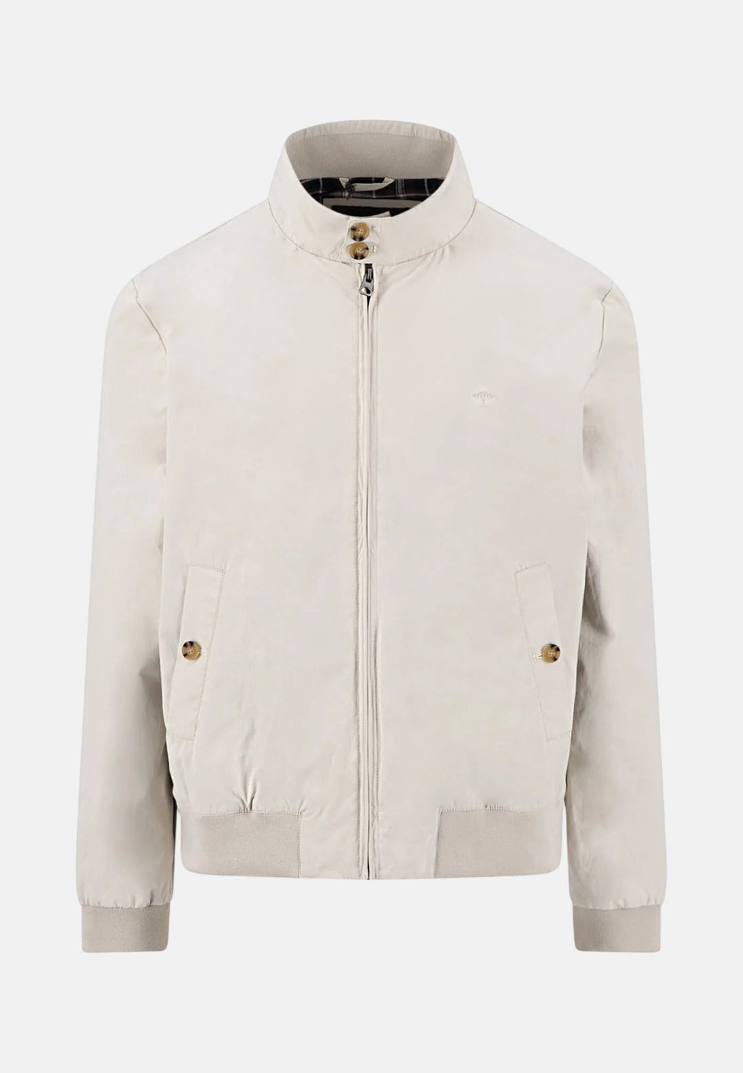 Fynch - Hatton Stand Collar Harrington Jacket Cement - 16022602-828-M - fynch - hatton.co.uk