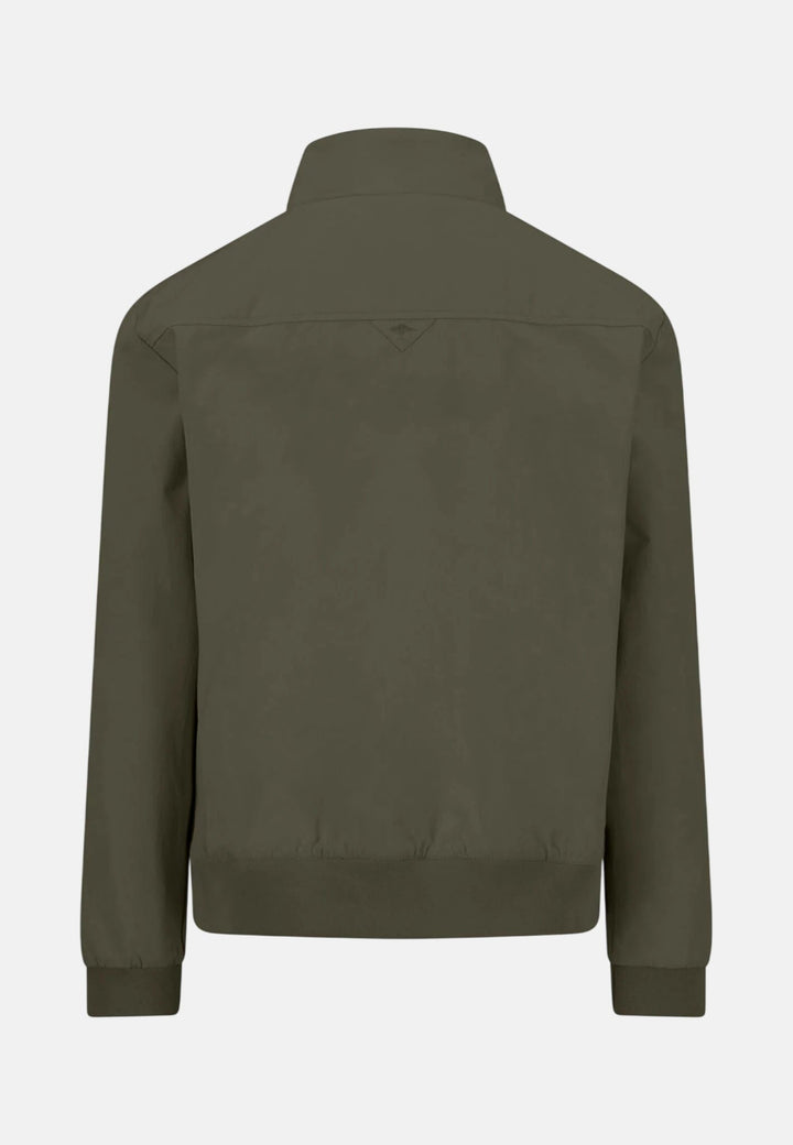 Fynch - Hatton Stand Collar Harrington Jacket Dark Khaki - 16022602-719-M - fynch - hatton.co.uk