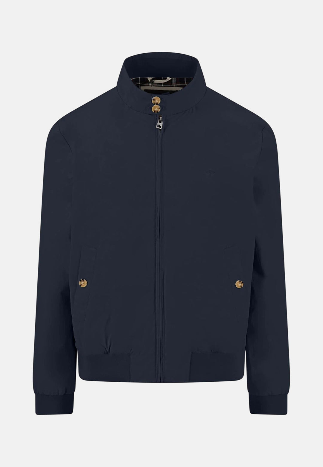 Fynch - Hatton Stand Collar Harrington Jacket Dark Navy - 16022602-688-M - fynch - hatton.co.uk
