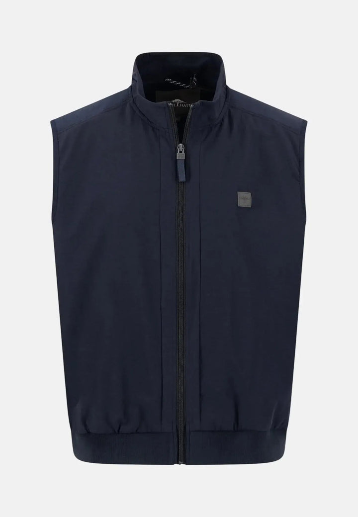 Fynch - Hatton Stand Collar Hybrid Gilet Dark Navy 16022711-688-M