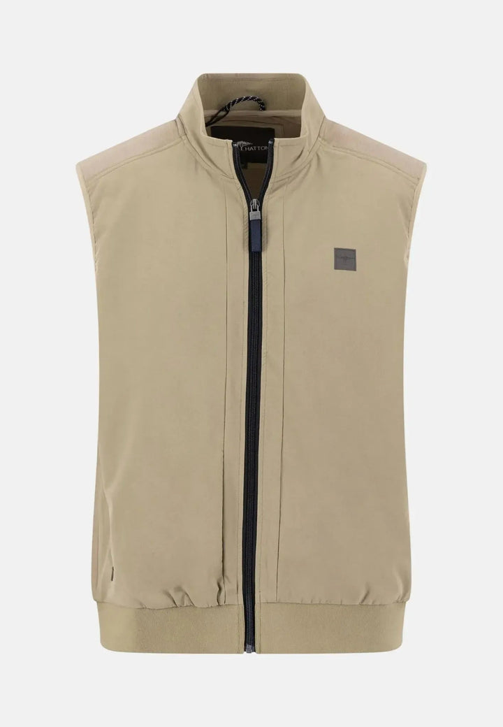 Fynch - Hatton Stand Collar Hybrid Gilet Pistachio 16022711-745-M
