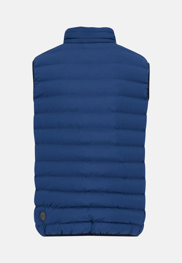 Fynch - Hatton Stand Collar Light Weight Vest Harbour Blue 16132601-654-M