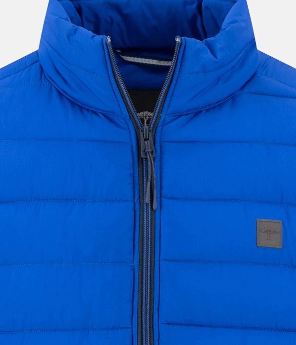 Fynch-Hatton Stand Collar Lightweight Quilted Gilet Cobalt 16142601-674-M