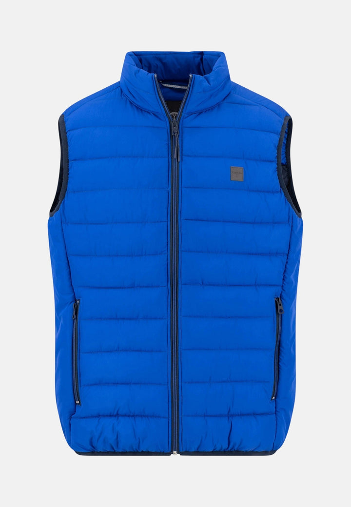 Fynch-Hatton Stand Collar Lightweight Quilted Gilet Cobalt 16142601-674-M