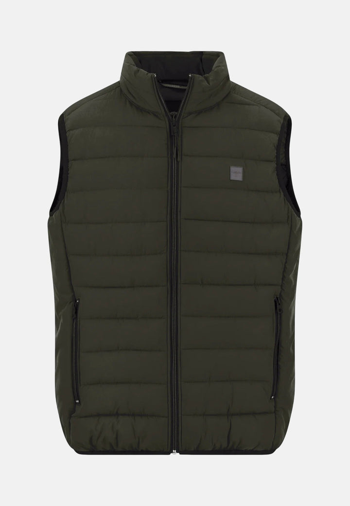 Fynch-Hatton Stand Collar Lightweight Quilted Gilet Cypress 16142601-749-S