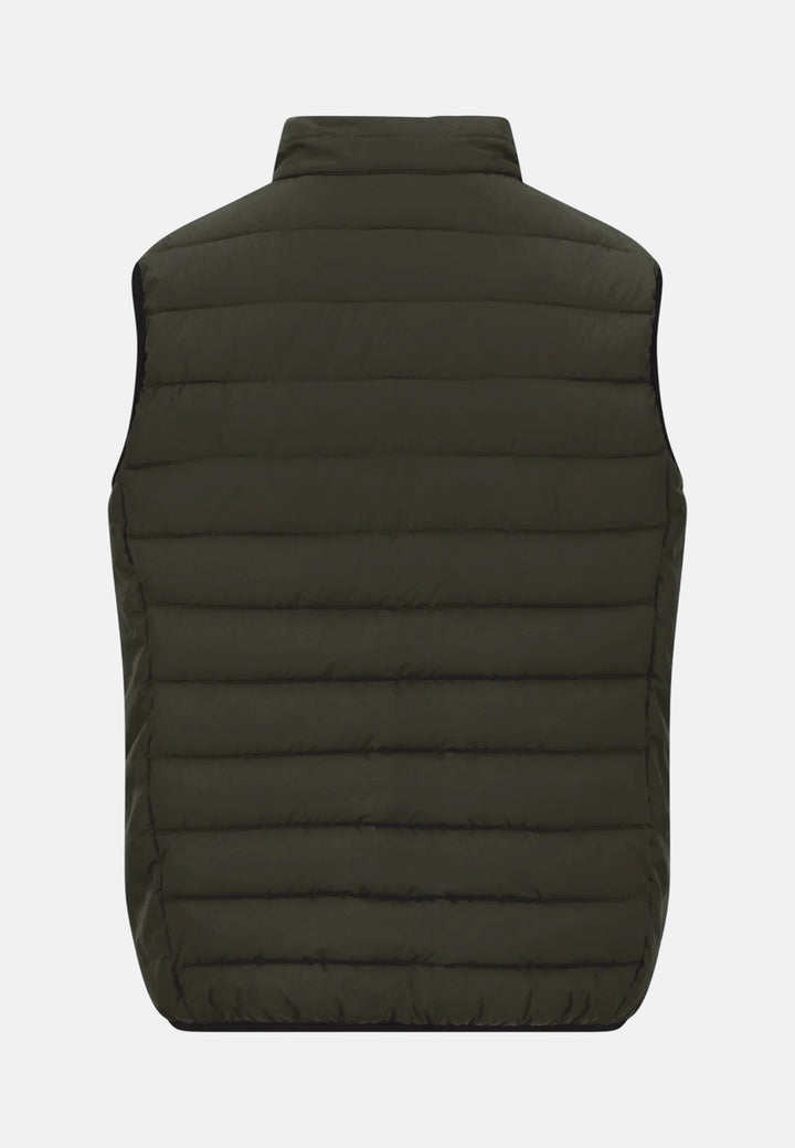 Fynch-Hatton Stand Collar Lightweight Quilted Gilet Cypress 16142601-749-S