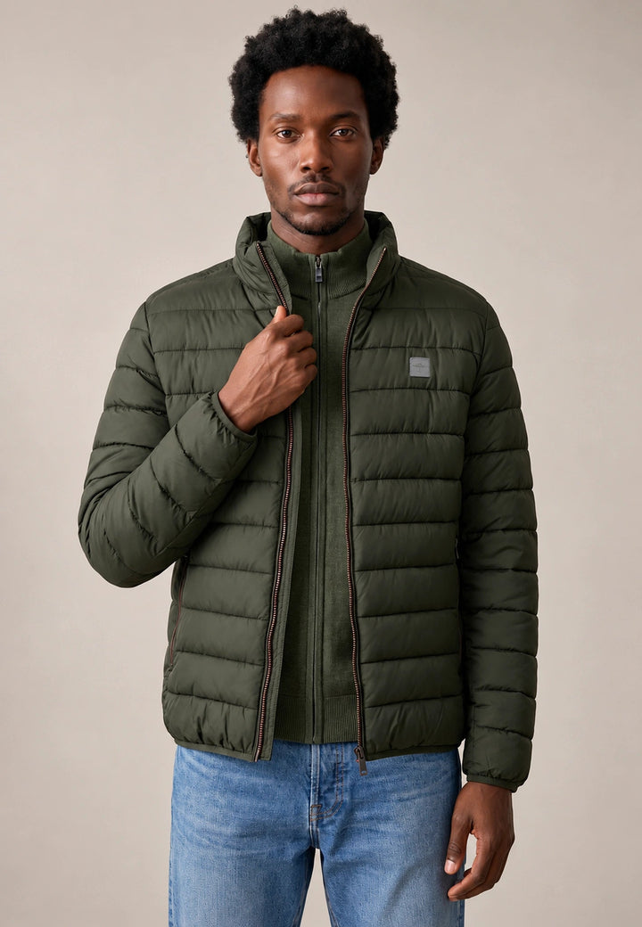Fynch-Hatton Stand Collar Lightweight Quilted Jacket Cypress 16142600-749-M