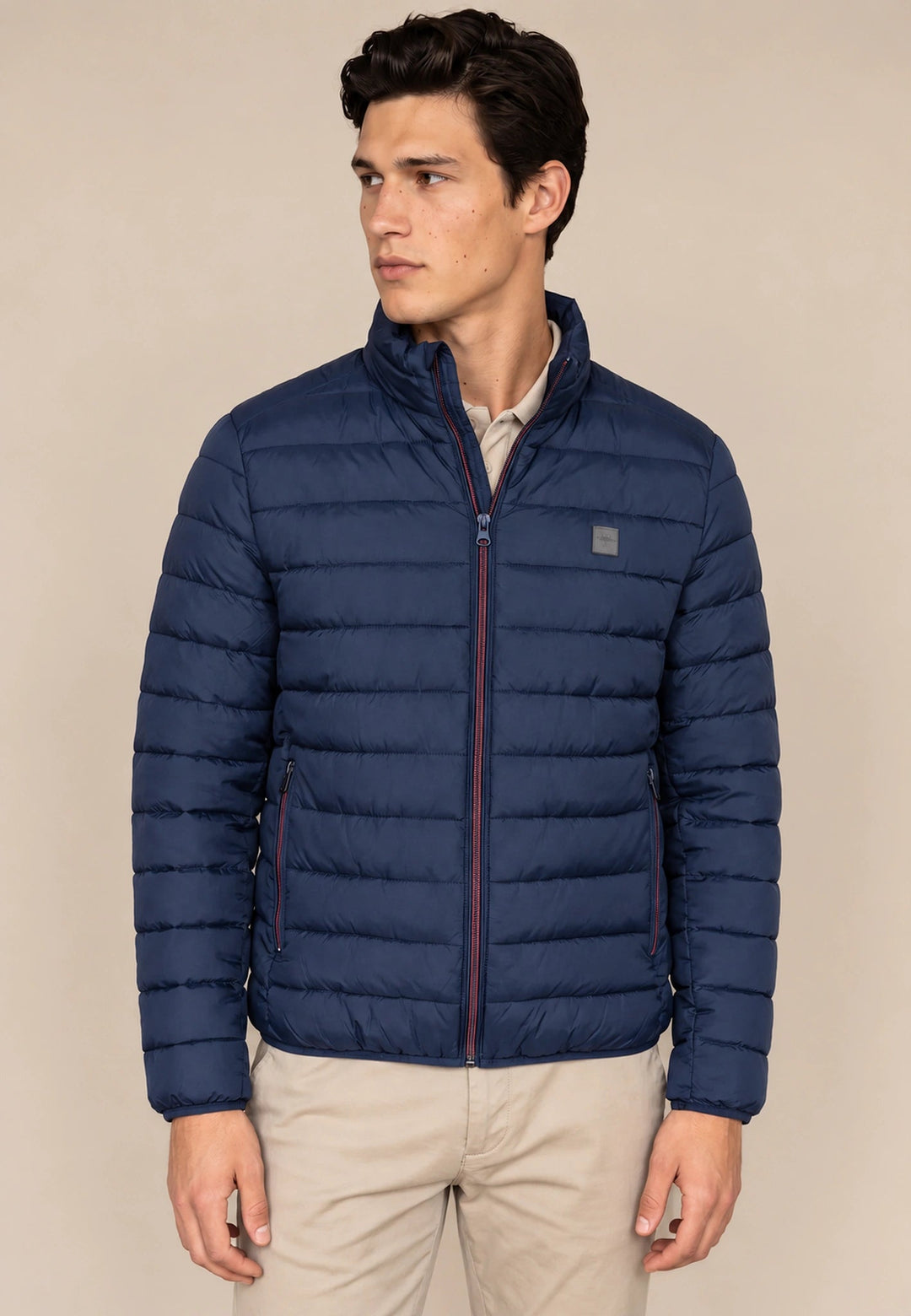 Fynch-Hatton Stand Collar Lightweight Quilted Jacket Dark Navy 16142600-688-M