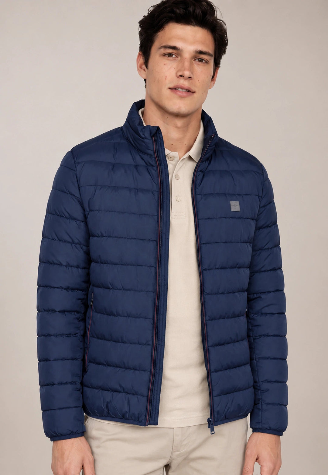 Fynch-Hatton Stand Collar Lightweight Quilted Jacket Dark Navy 16142600-688-M