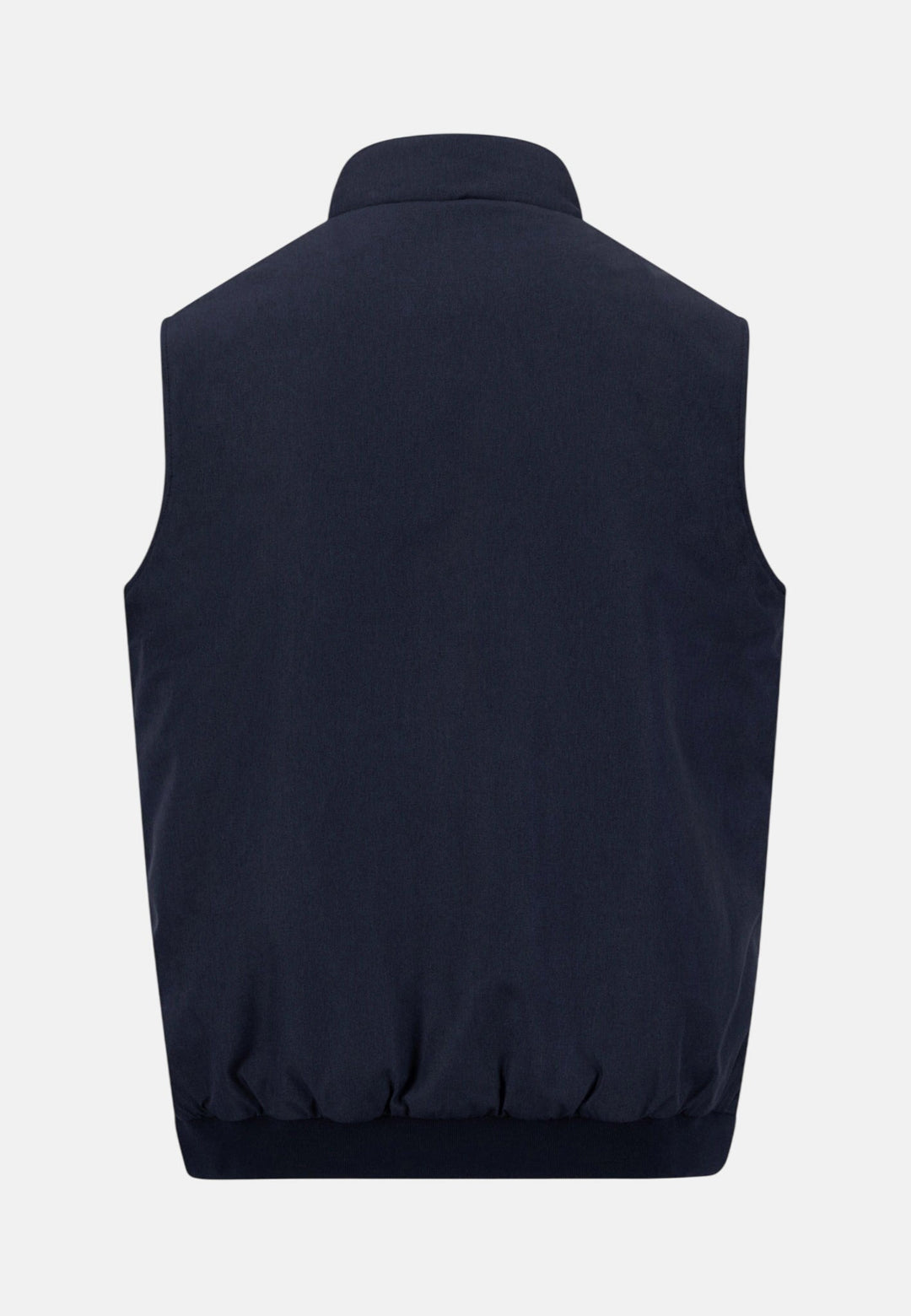 Fynch-Hatton Stand Collar Melange Quilted Gilet Dark Navy 16092523-688-S