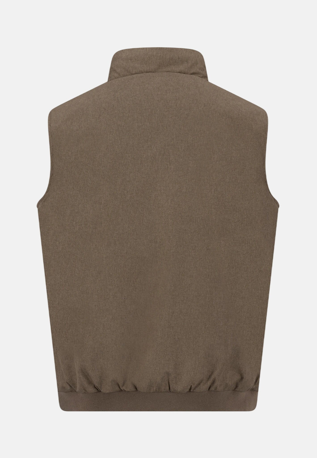 Fynch-Hatton Stand Collar Melange Quilted Gilet Earth 16092523-860-M