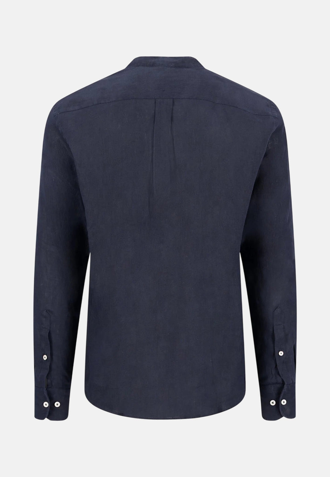 Fynch - Hatton Stand Collar Pure Linen Shirt Navy 16136008-685-M