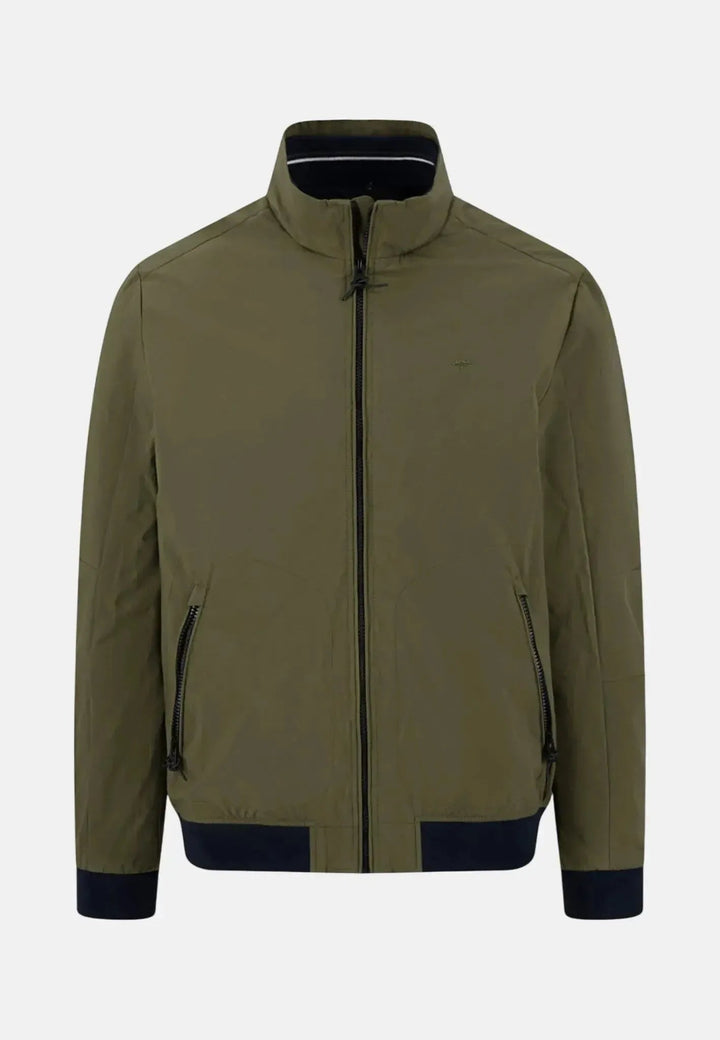 Fynch - Hatton Stand Collar Zipped Pocket Jacket Dark Khaki 16022530-719-M