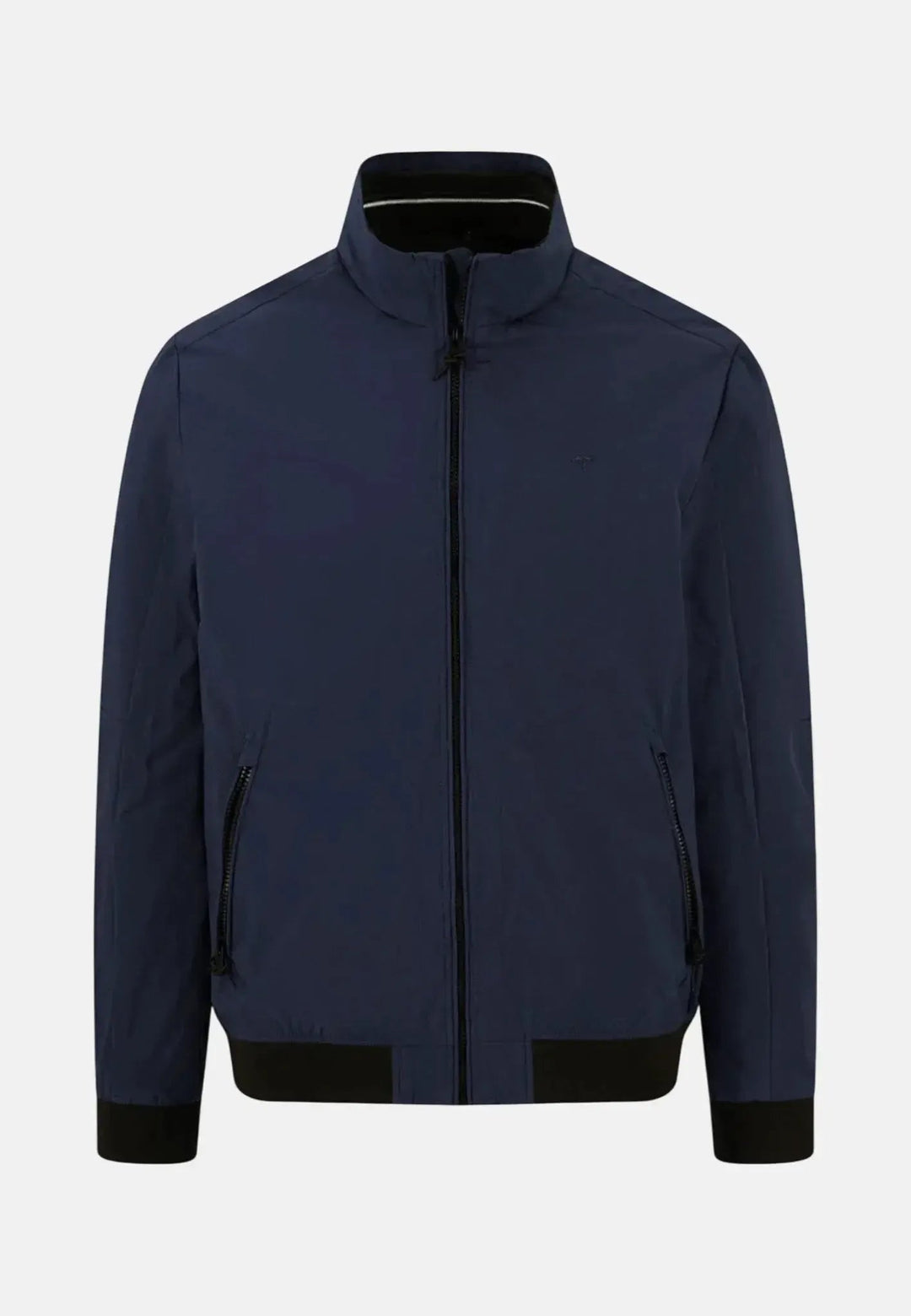 Fynch - Hatton Stand Collar Zipped Pocket Jacket Dark Navy - 16022530-688-M - fynch - hatton.co.uk