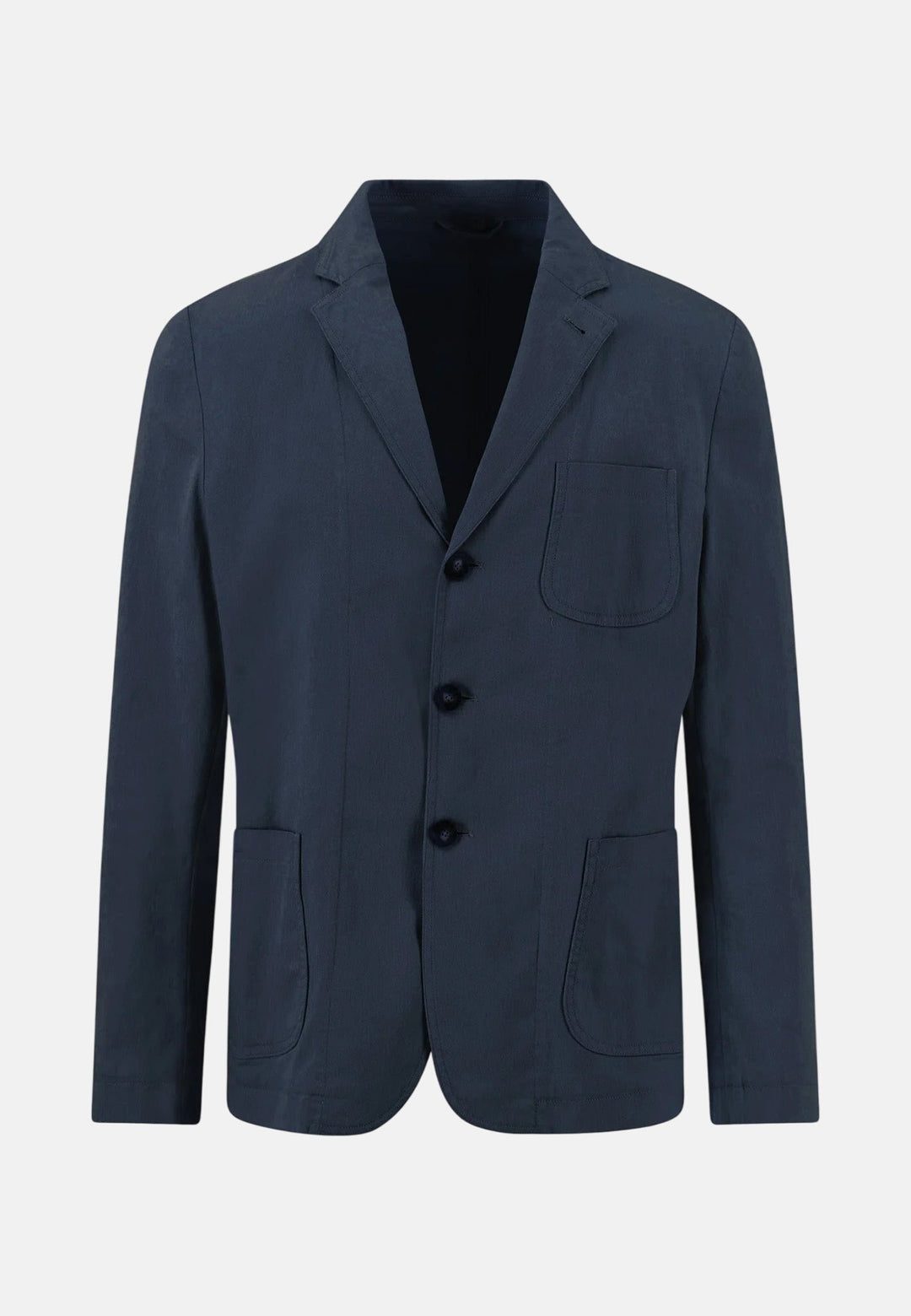 Fynch - Hatton Stretch Cotton Patch Pocket Blazer Dark Navy - 16022125-688-S - fynch - hatton.co.uk