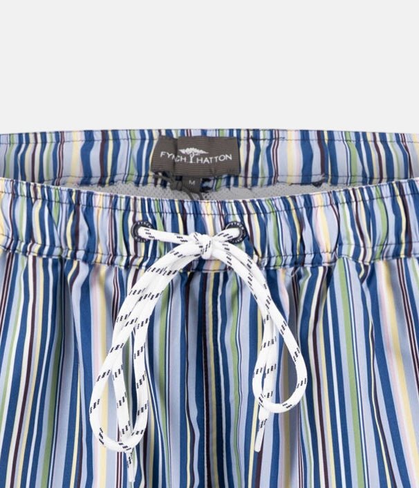 Fynch - Hatton Stripe Pattern Swim Shorts Pale Yellow 16042753-113-S