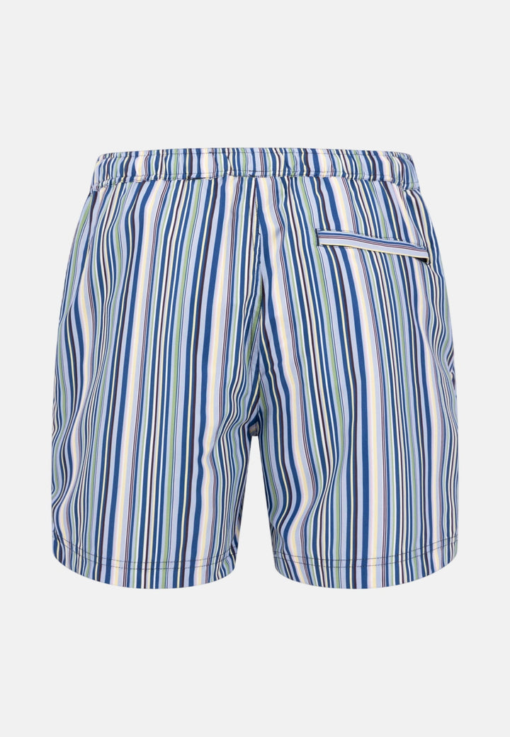 Fynch - Hatton Stripe Pattern Swim Shorts Pale Yellow 16042753-113-S