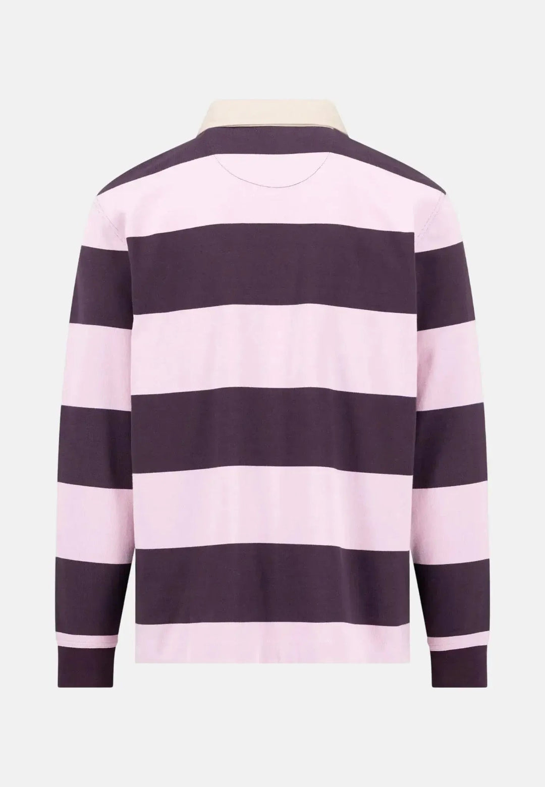 Fynch - Hatton Striped Rugby Shirt Aubergine - 16021363-342-M - fynch - hatton.co.uk