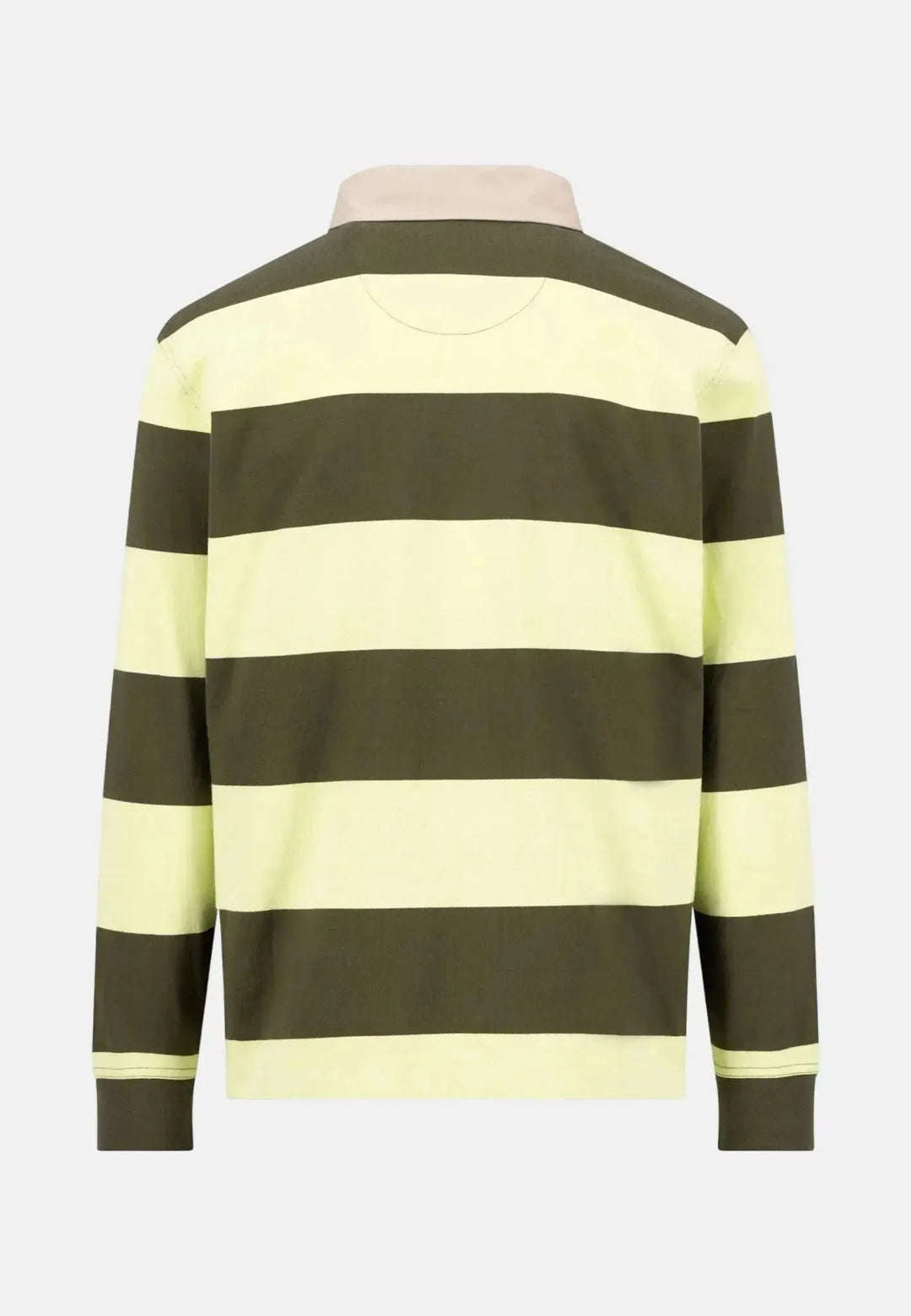 Fynch - Hatton Striped Rugby Shirt Dark Khaki - 16021363-719-M - fynch - hatton.co.uk
