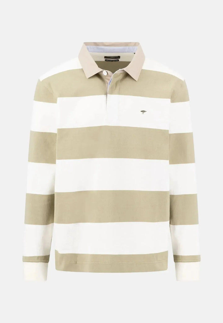 Fynch - Hatton Striped Rugby Shirt New Off White - 16021363-719-M - fynch - hatton.co.uk