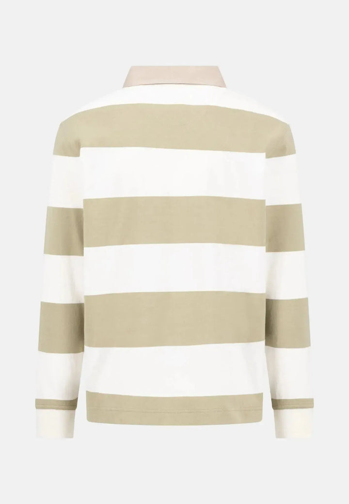 Fynch - Hatton Striped Rugby Shirt New Off White - 16021363-719-M - fynch - hatton.co.uk