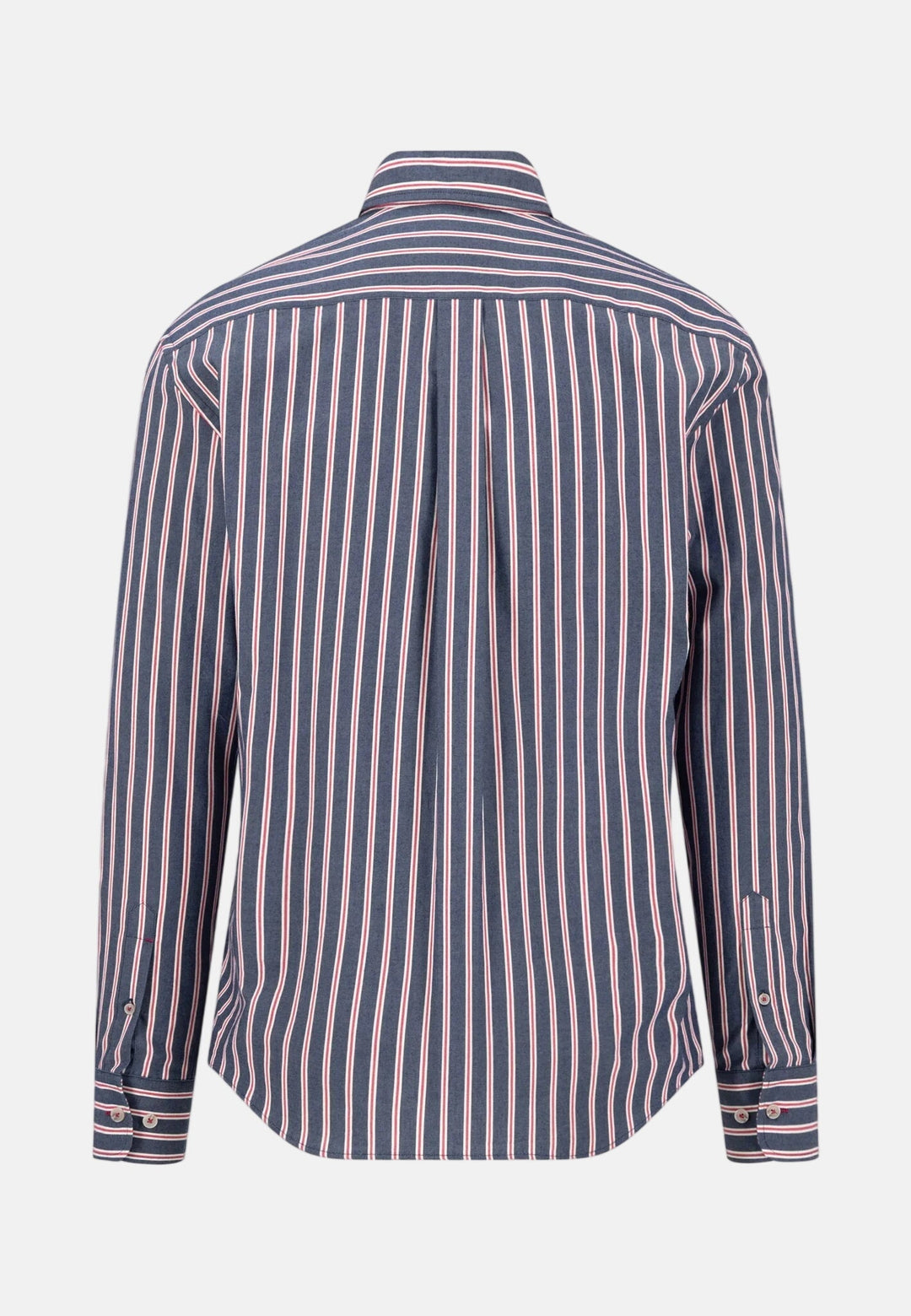 Fynch-Hatton Striped Twill Button Down Shirt Grape 16085350-416-M
