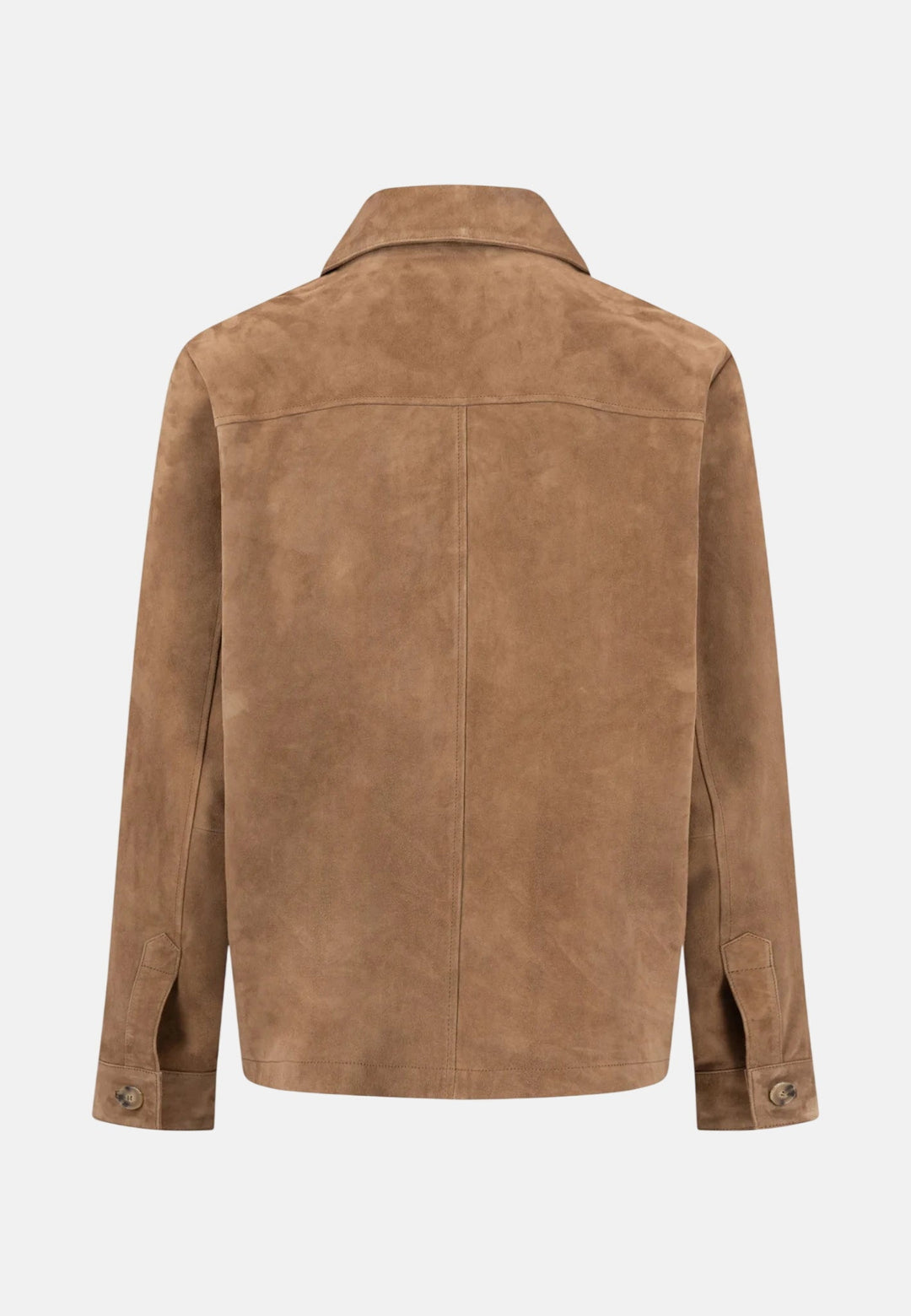 Fynch - Hatton Suede Leather Front Pocket Jacket Elephant Grey Affogato - 16022205-213-M - fynch - hatton.co.uk