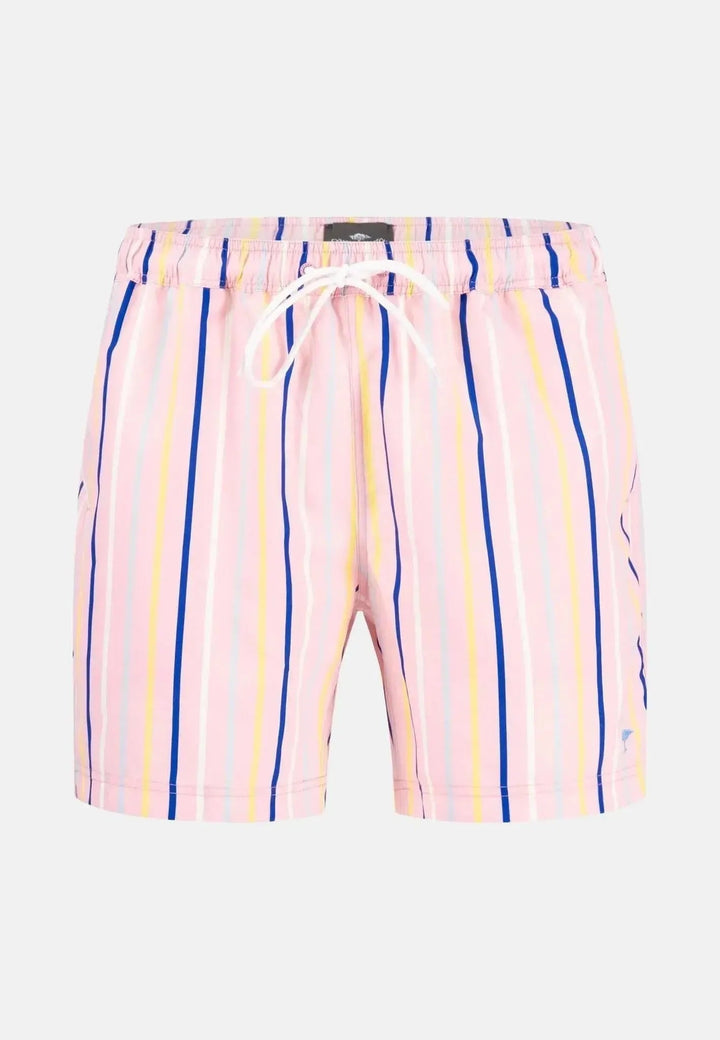 Fynch - Hatton - Summer Print Swim Shorts Peony - 15042751-461-S - uk