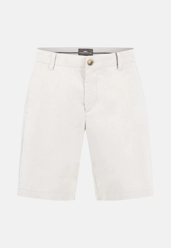 Fynch - Hatton Summer Stretch Bermuda Shorts Cement - 16032110-828-32 - fynch - hatton.co.uk