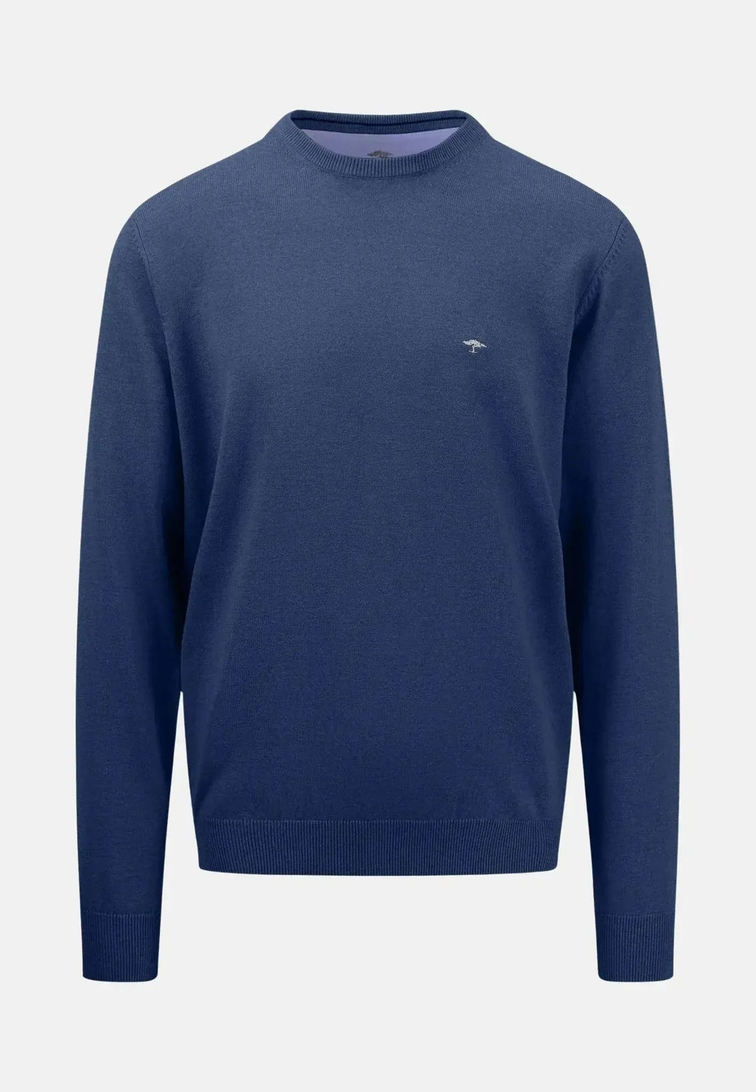 Fynch - Hatton Superfine Cotton Crewneck Knit Night - 1513210-680-S - fynch - hatton.co.uk