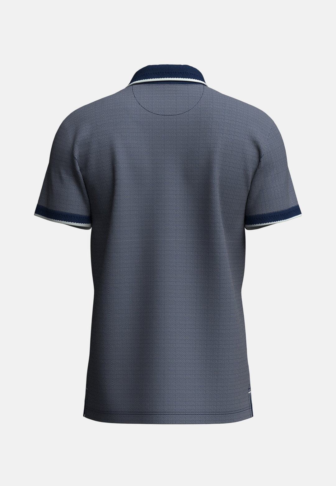 Fynch - Hatton Two - Tone Pique Polo Shirt Midnight - 16031904-672-M - fynch - hatton.co.uk