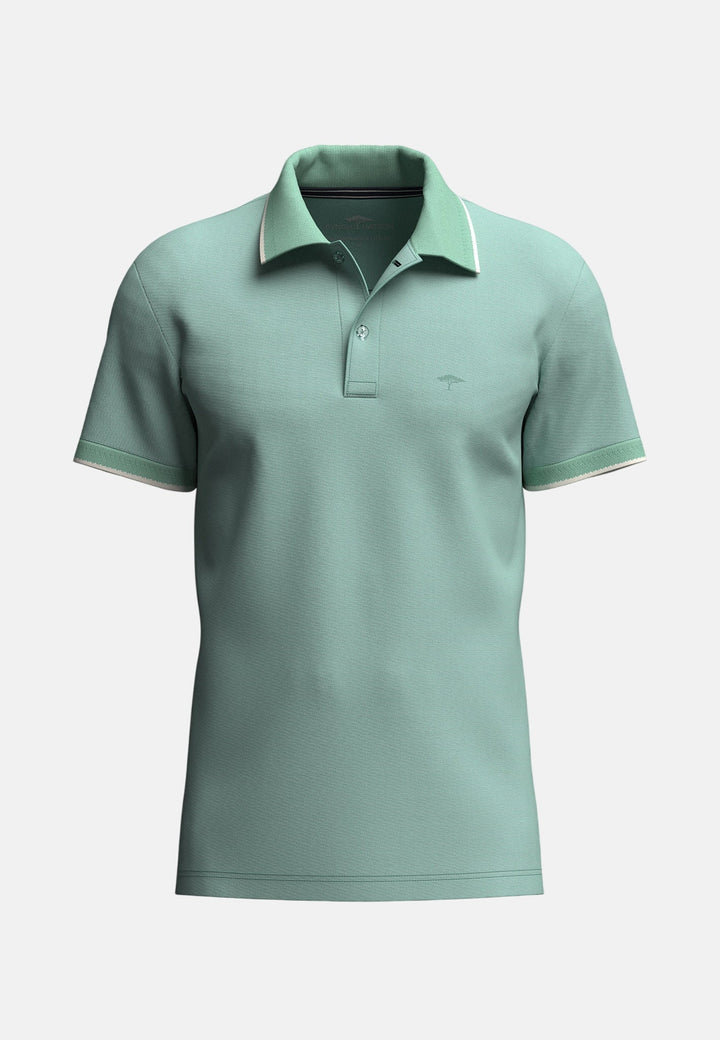 Fynch - Hatton Two - Tone Pique Polo Shirt Mint - 16031904-744-M - fynch - hatton.co.uk