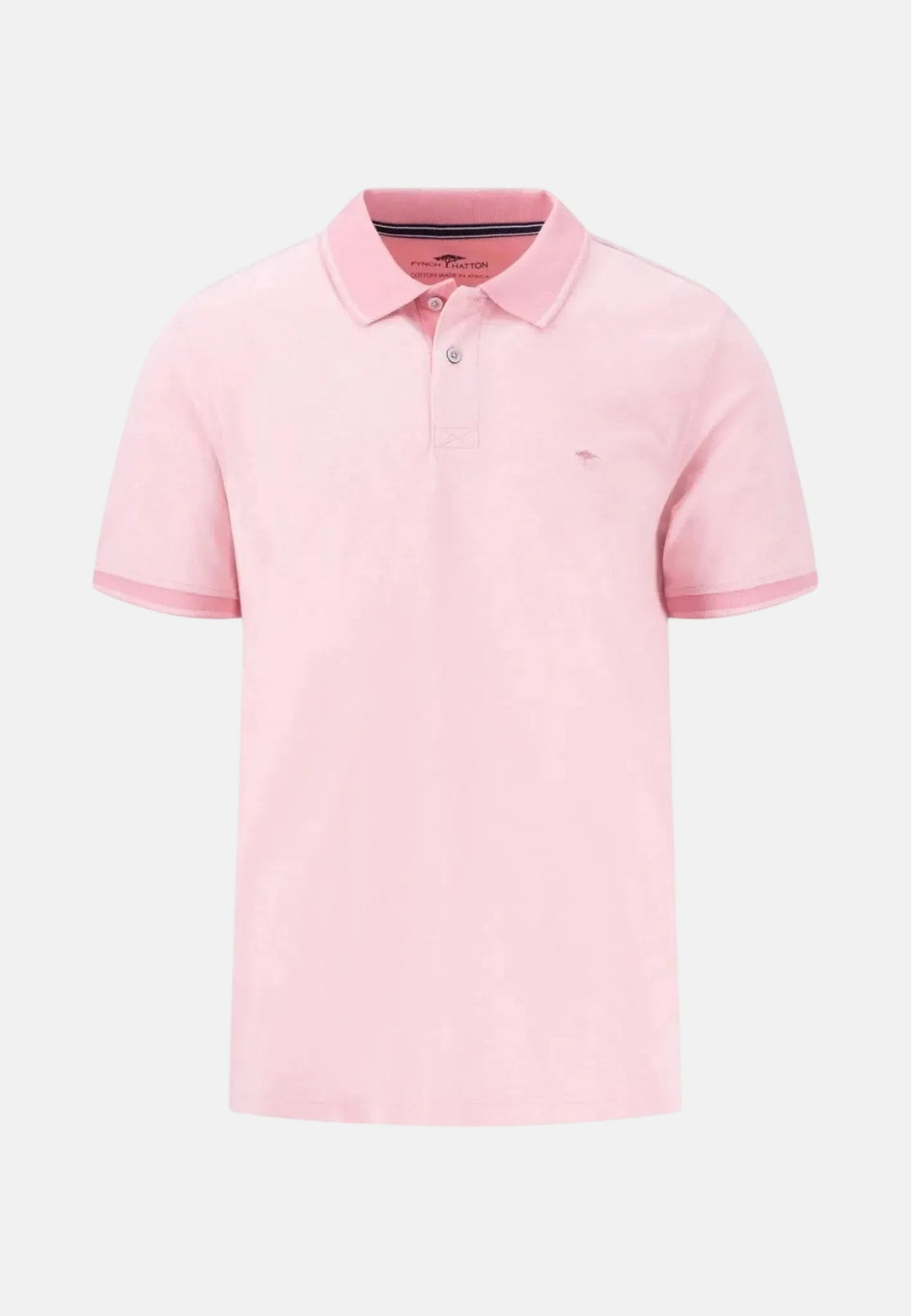 Fynch - Hatton Two Tone Pique Polo Shirt Peony 15021904-461-S