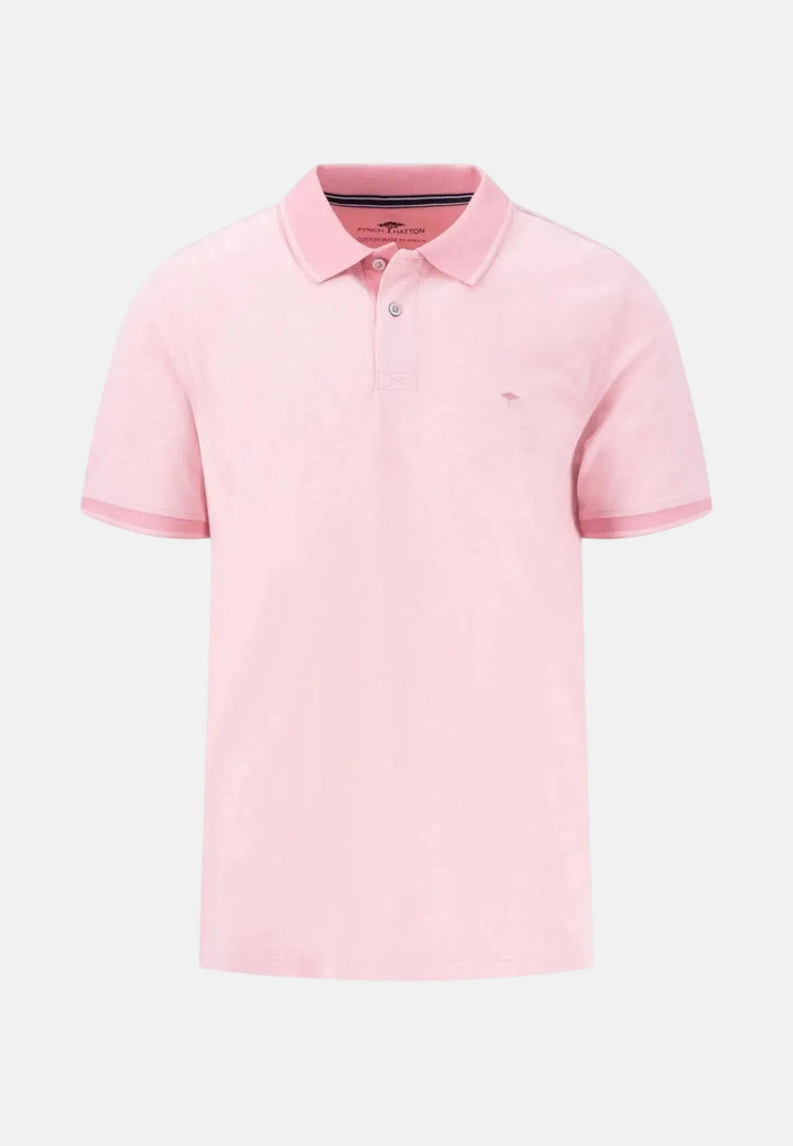 Fynch - Hatton Two Tone Pique Polo Shirt Peony 15021904-461-S