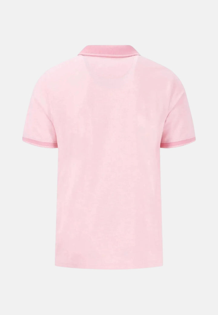 Fynch - Hatton Two Tone Pique Polo Shirt Peony 15021904-461-S